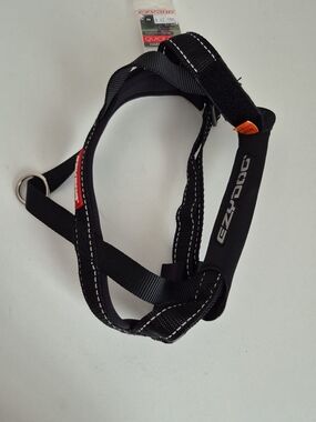 EzyDog Black Quick Fit Adjustable Padded Dog Harness Size Medium